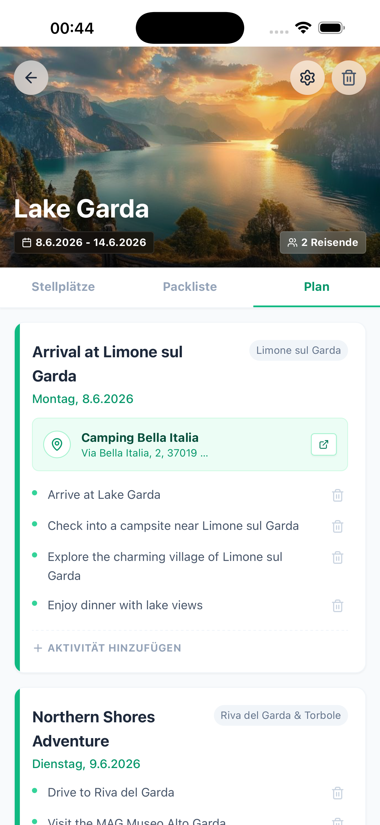 Team Planning Interface
